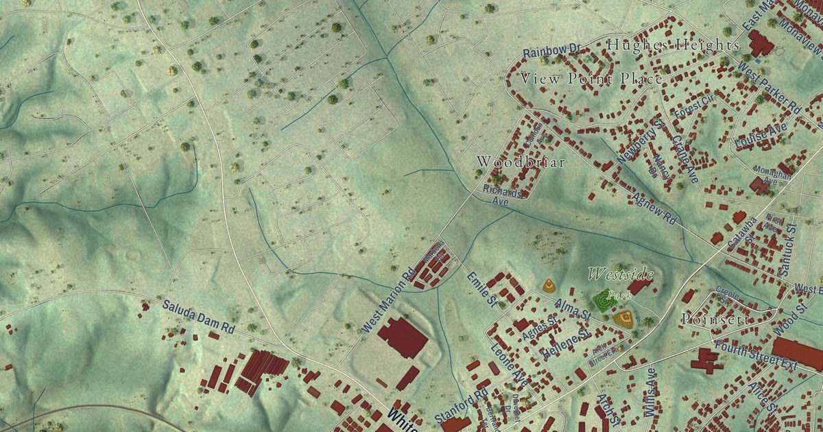 Map of Parker, South Carolina in 2026