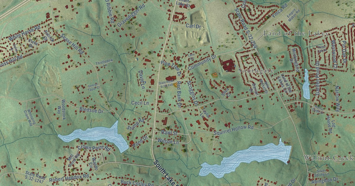 Map of Red Bank, South Carolina in 2026