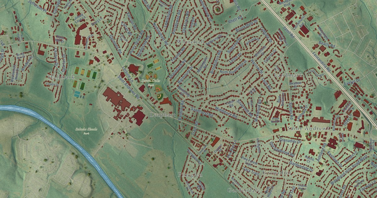 Map of Seven Oaks, South Carolina in 2026