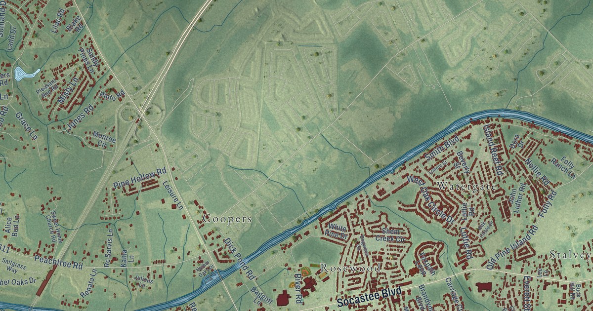 Map of Socastee, South Carolina in 2026