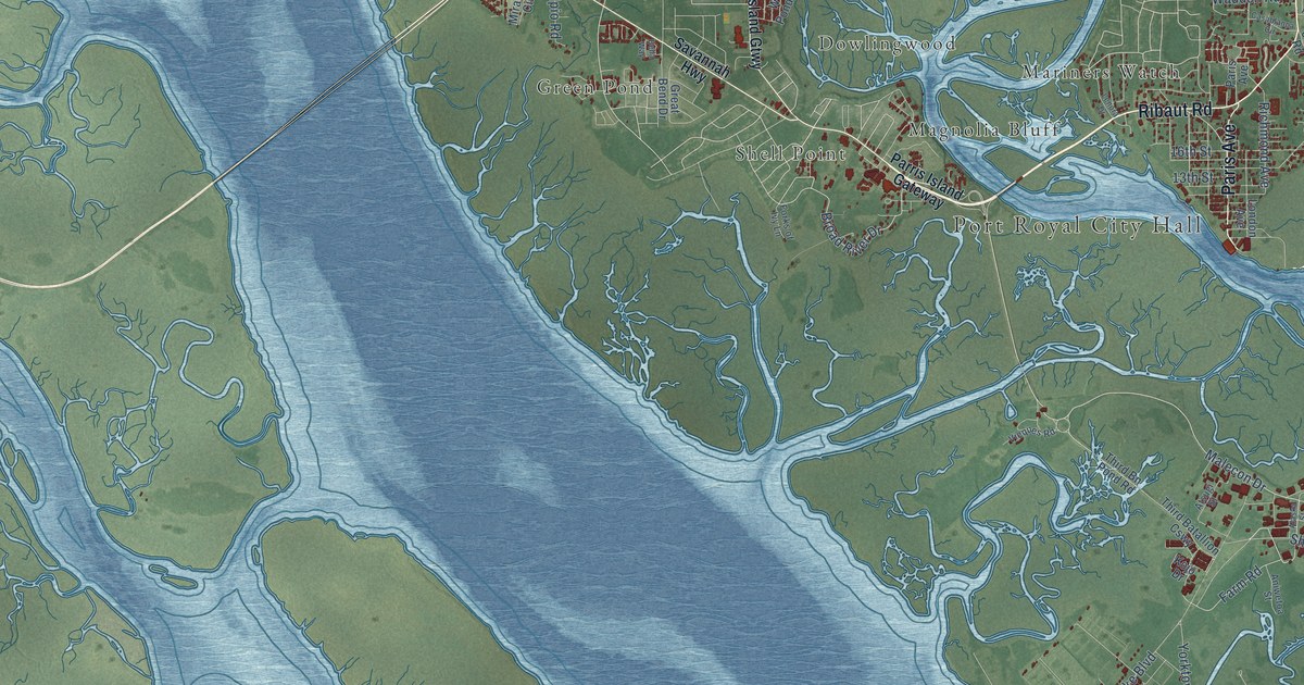 Map of Port Royal, South Carolina in 2026
