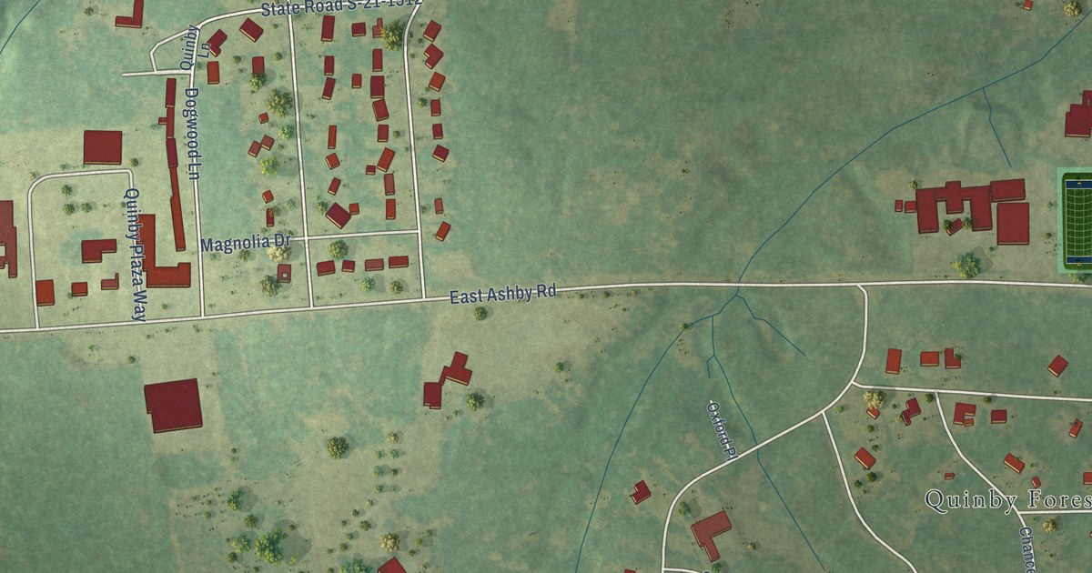 Map of Quinby, South Carolina in 2026