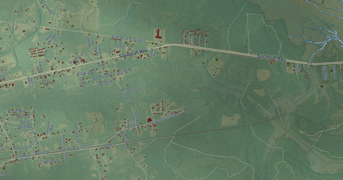 Map of Ravenel, South Carolina in 2026