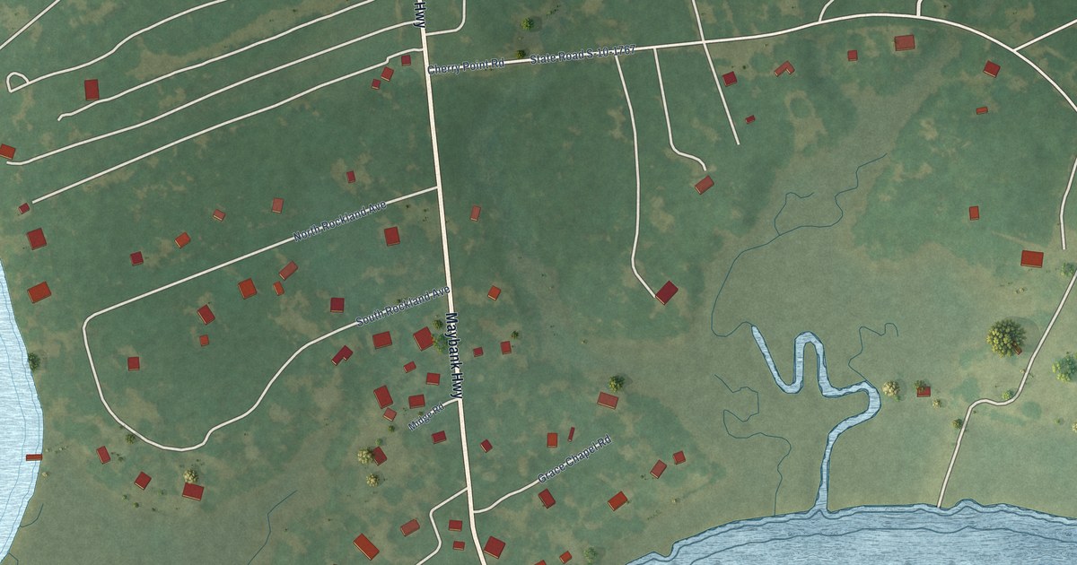 Map of Rockville, South Carolina in 2026