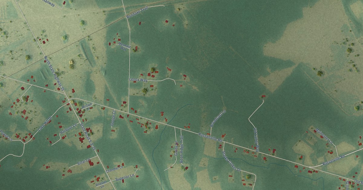 Map of Russellville, South Carolina in 2026