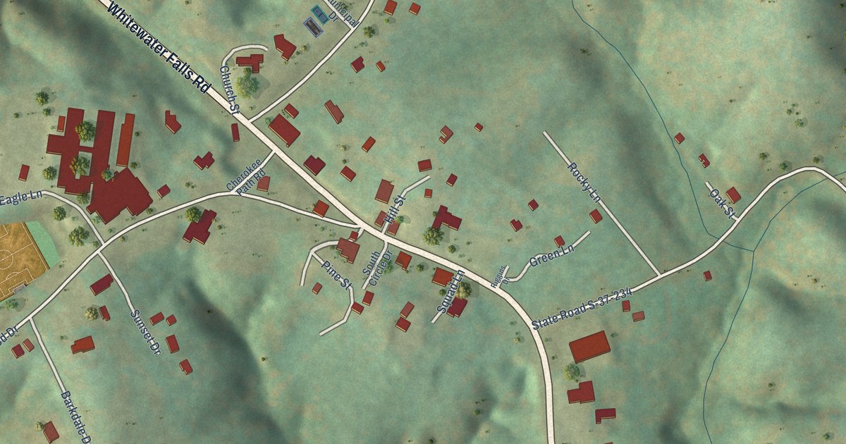 Map of Salem, South Carolina in 2026