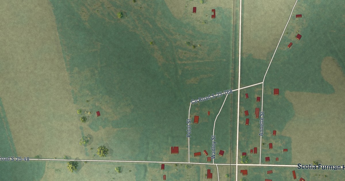 Map of Scotia, South Carolina in 2026