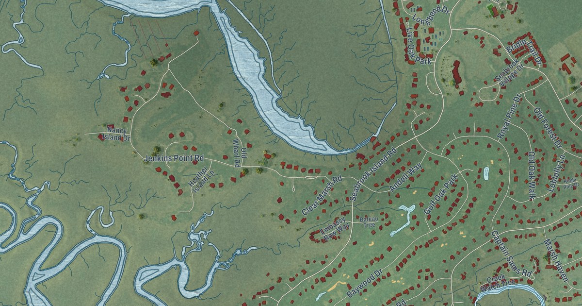 Map of Seabrook Island, South Carolina in 2026