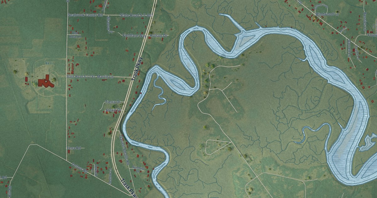 Map of Seabrook, South Carolina in 2026