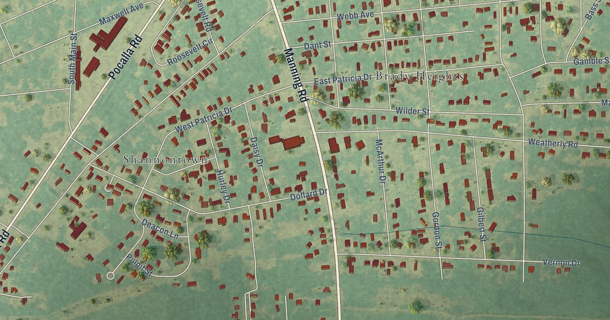 Map of South Sumter, South Carolina in 2026