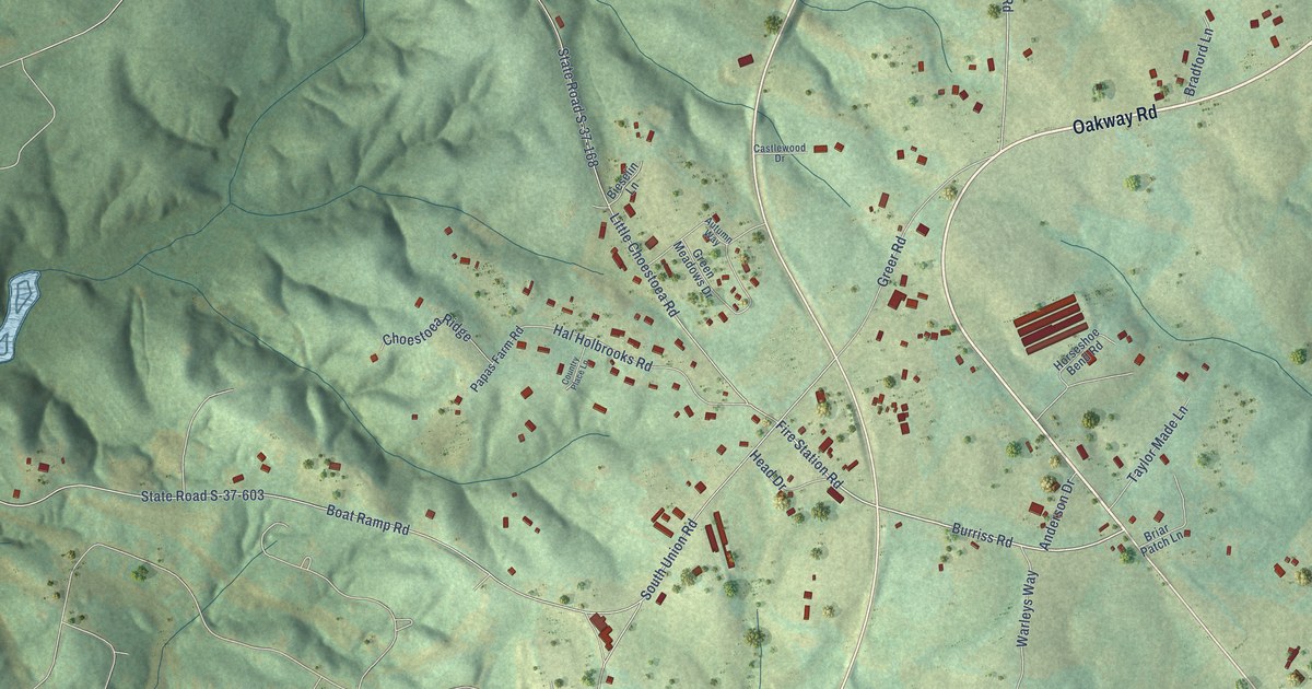 Map of South Union, South Carolina in 2026