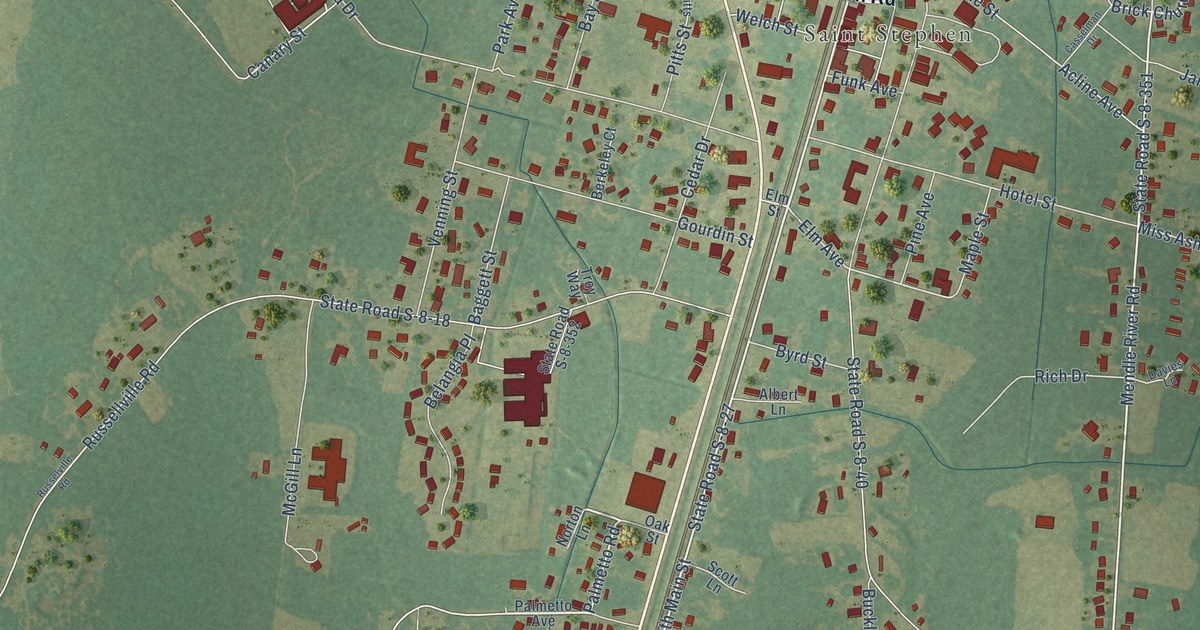 Map of St. Stephen, South Carolina in 2026