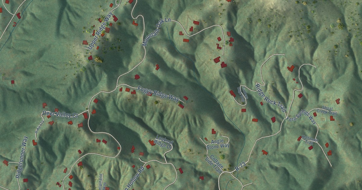 Map of The Cliffs Valley, South Carolina in 2026