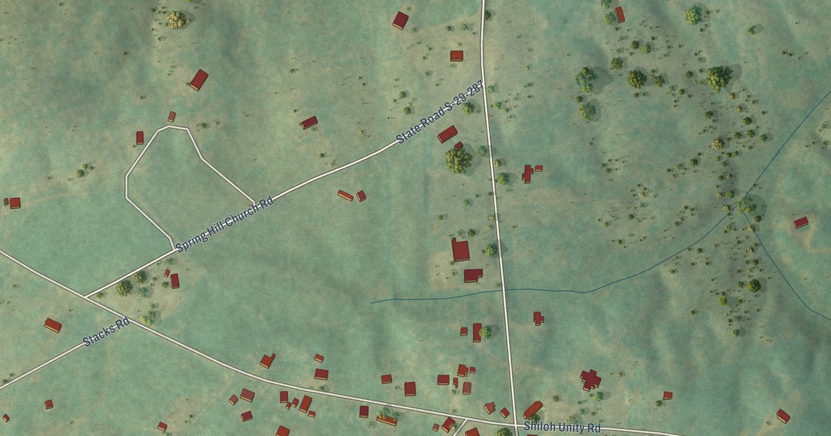 Map of Tradesville, South Carolina in 2026