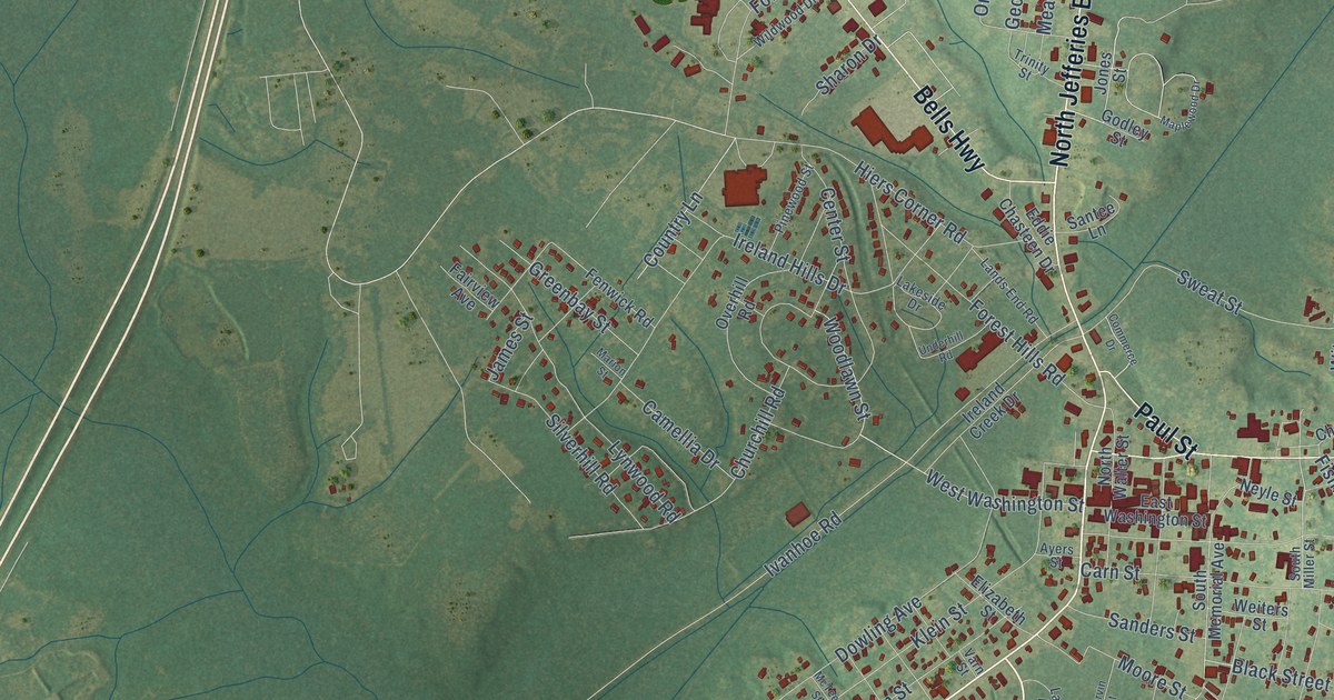 Map of Walterboro, South Carolina in 2026