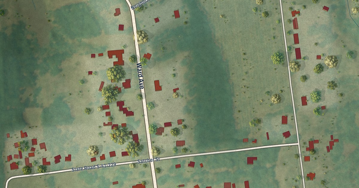 Map of Ward, South Carolina in 2026