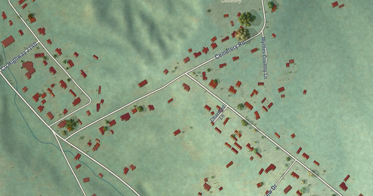 Map of Warrenville, South Carolina in 2026