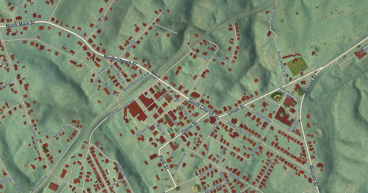 Map of Whitmire, South Carolina in 2026