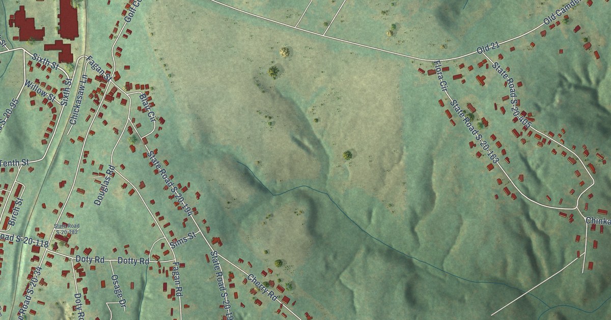 Map of Winnsboro Mills, South Carolina in 2026