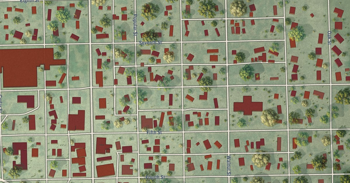Map of Alexandria, South Dakota in 2026