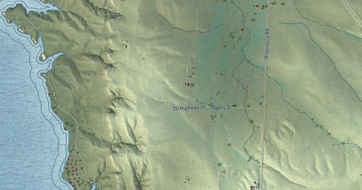 Map of Angostura, South Dakota in 2026