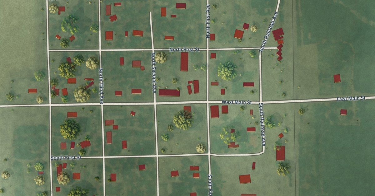 Map of Ashton, South Dakota in 2026
