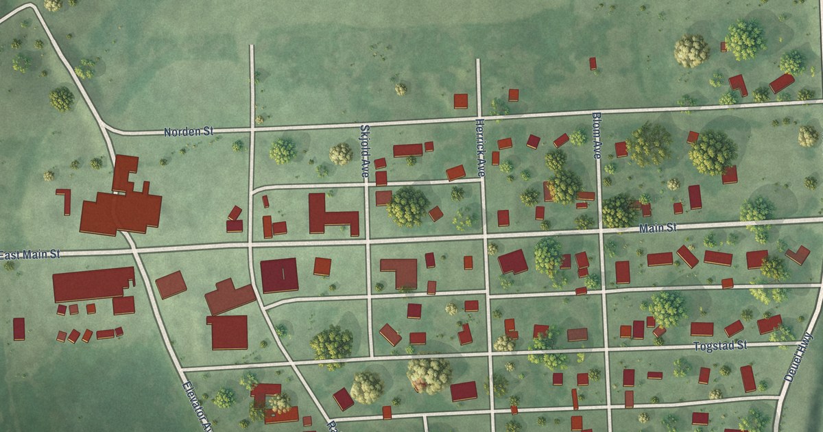 Map of Astoria, South Dakota in 2026