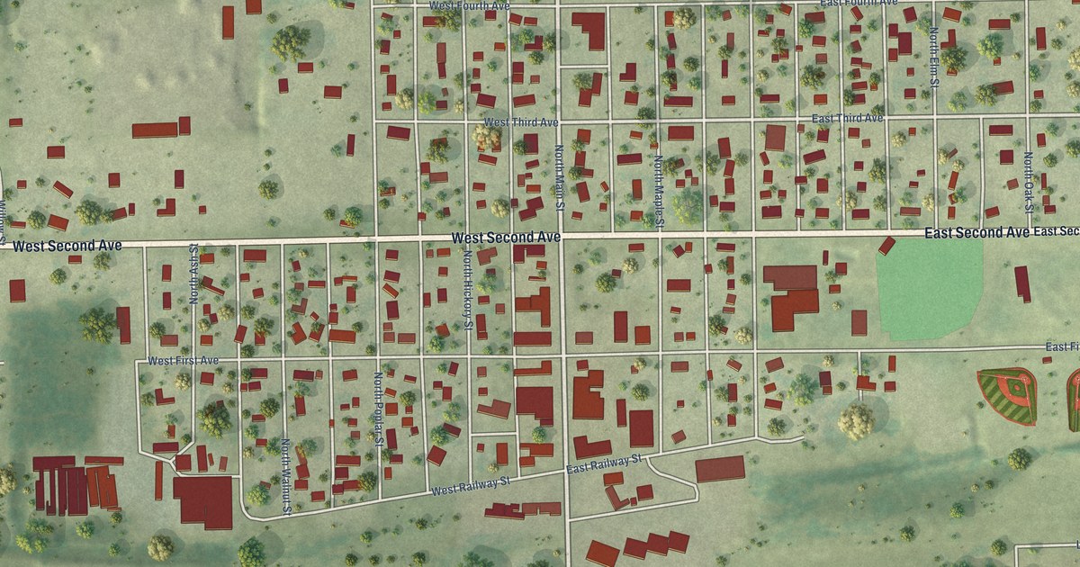 Map of Avon, South Dakota in 2026