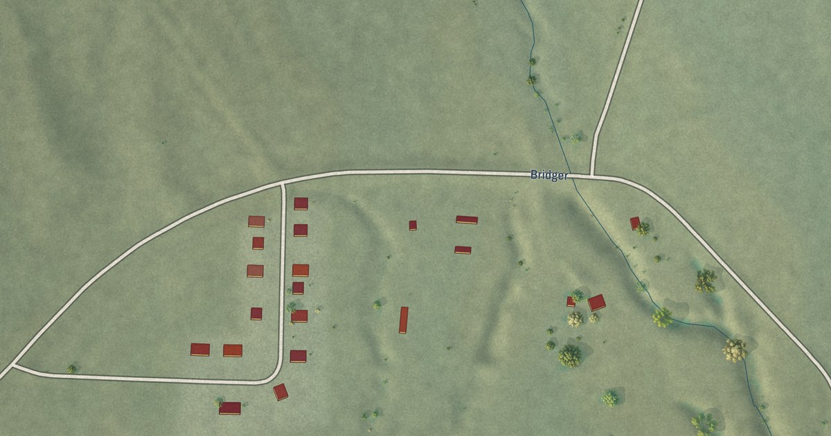Map of Bridger, South Dakota in 2026