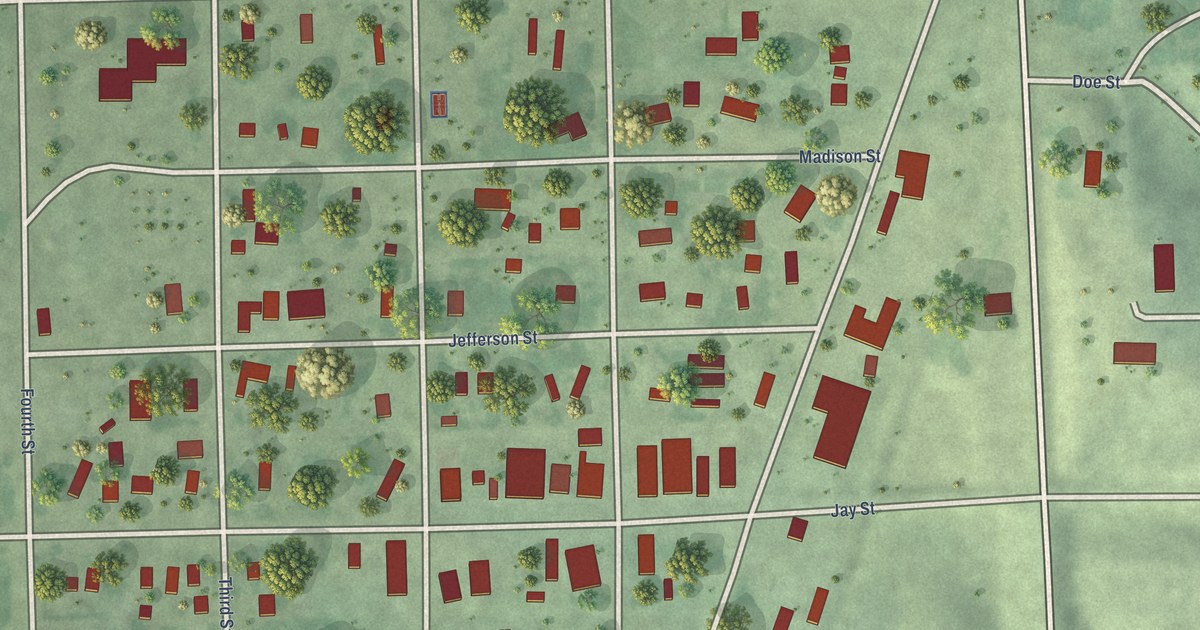 Map of Bruce, South Dakota in 2026