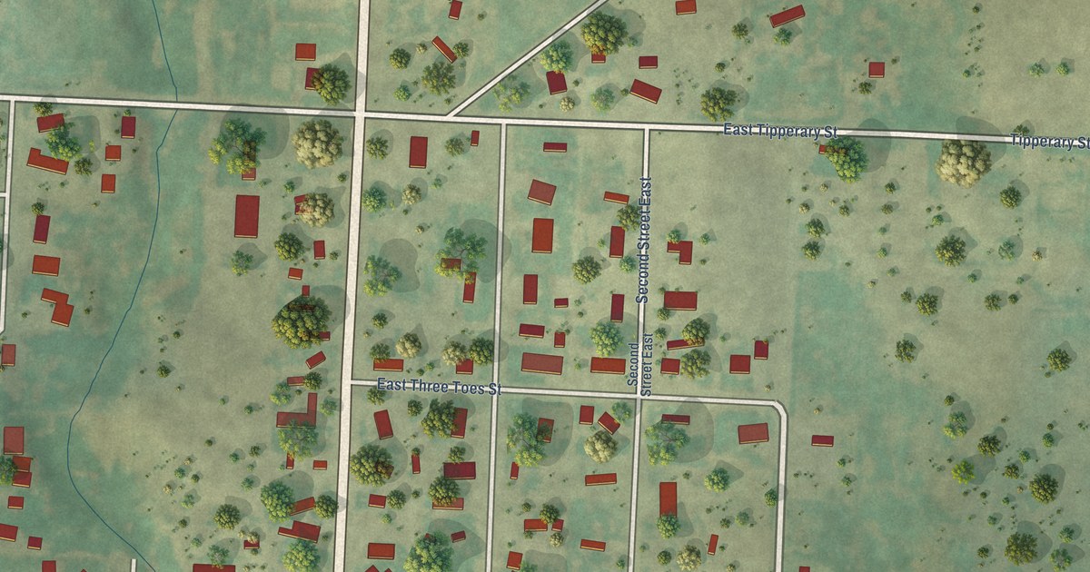 Map of Buffalo, South Dakota in 2026