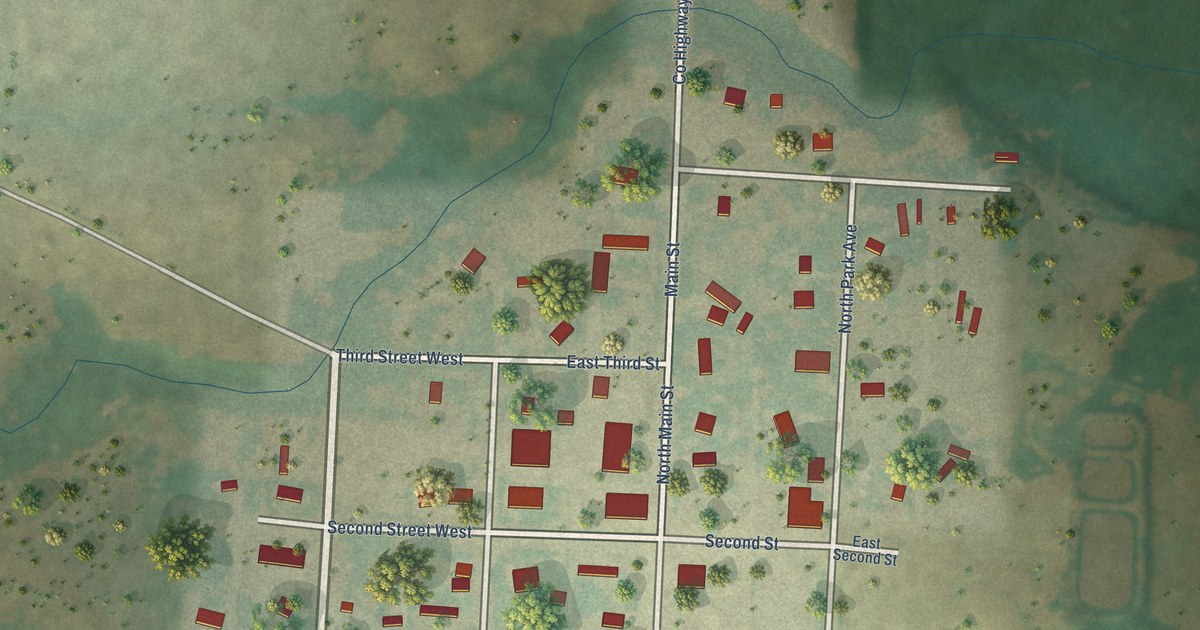 Map of Camp Crook, South Dakota in 2026