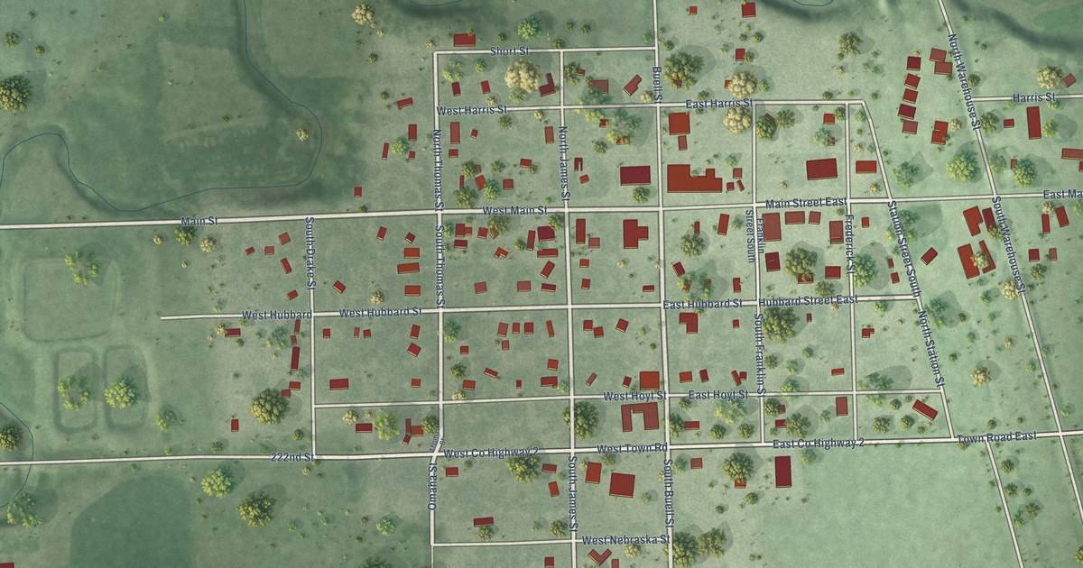 Map of Carthage, South Dakota in 2026