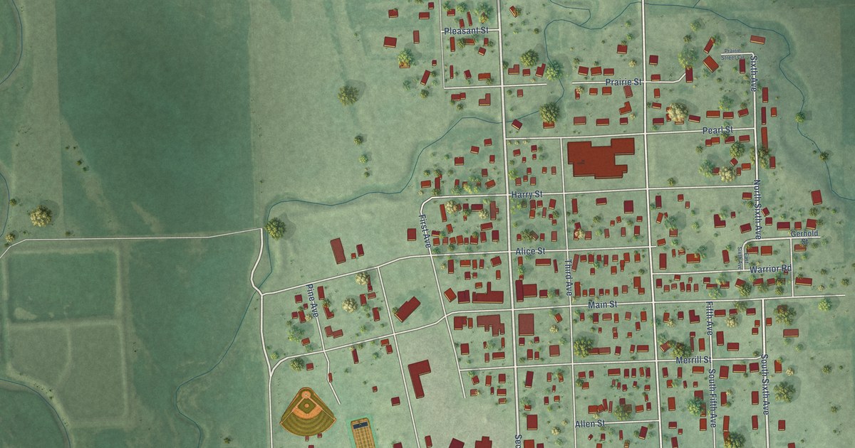 Map of Castlewood, South Dakota in 2026