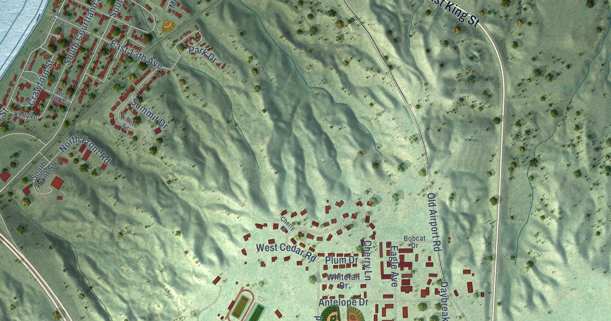 Map of Chamberlain, South Dakota in 2026