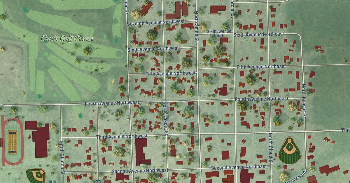 Map of Clark, South Dakota in 2026
