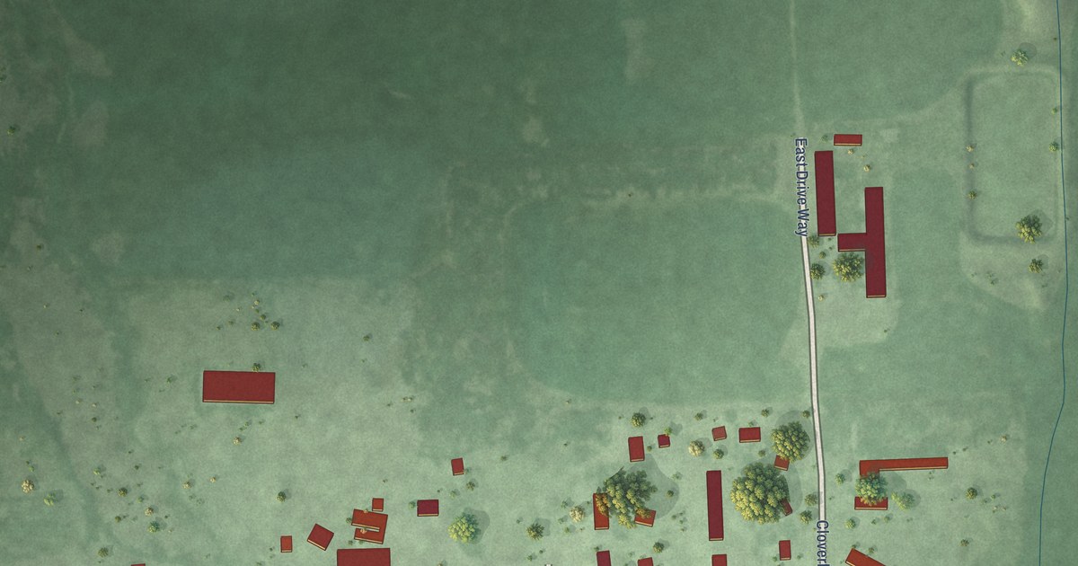 Map of Cloverleaf Colony, South Dakota in 2026