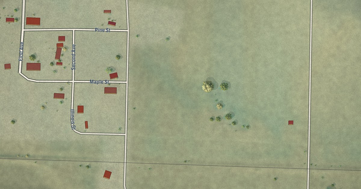 Map of Cottonwood, South Dakota in 2026