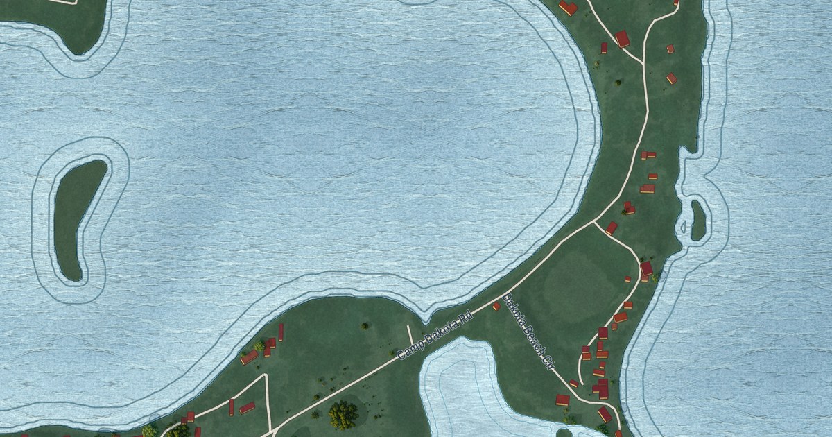 Map of Enemy Swim, South Dakota in 2026
