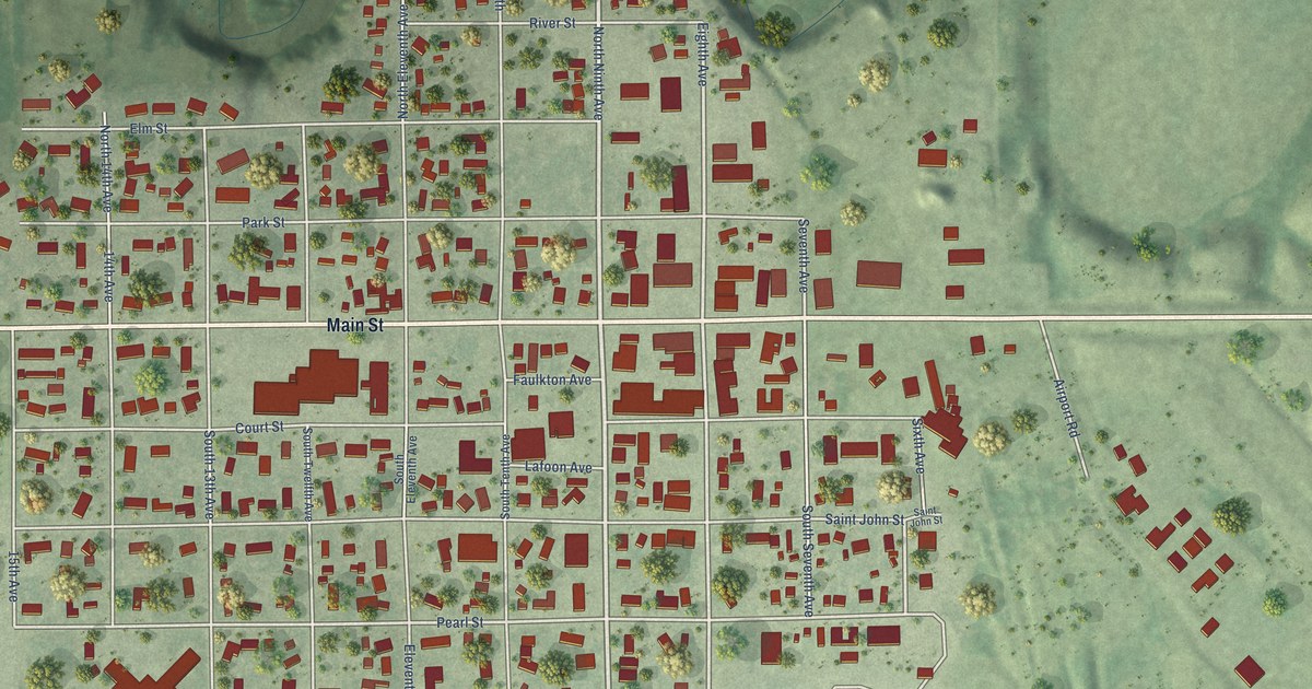 Map of Faulkton, South Dakota in 2026