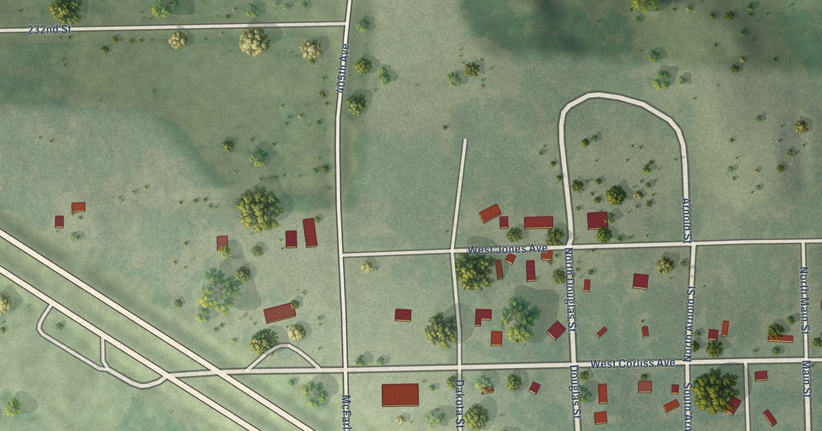 Map of Forestburg, South Dakota in 2026