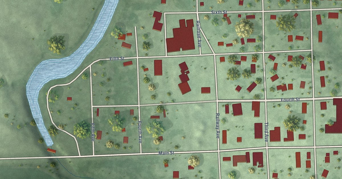 Map of Frederick, South Dakota in 2026