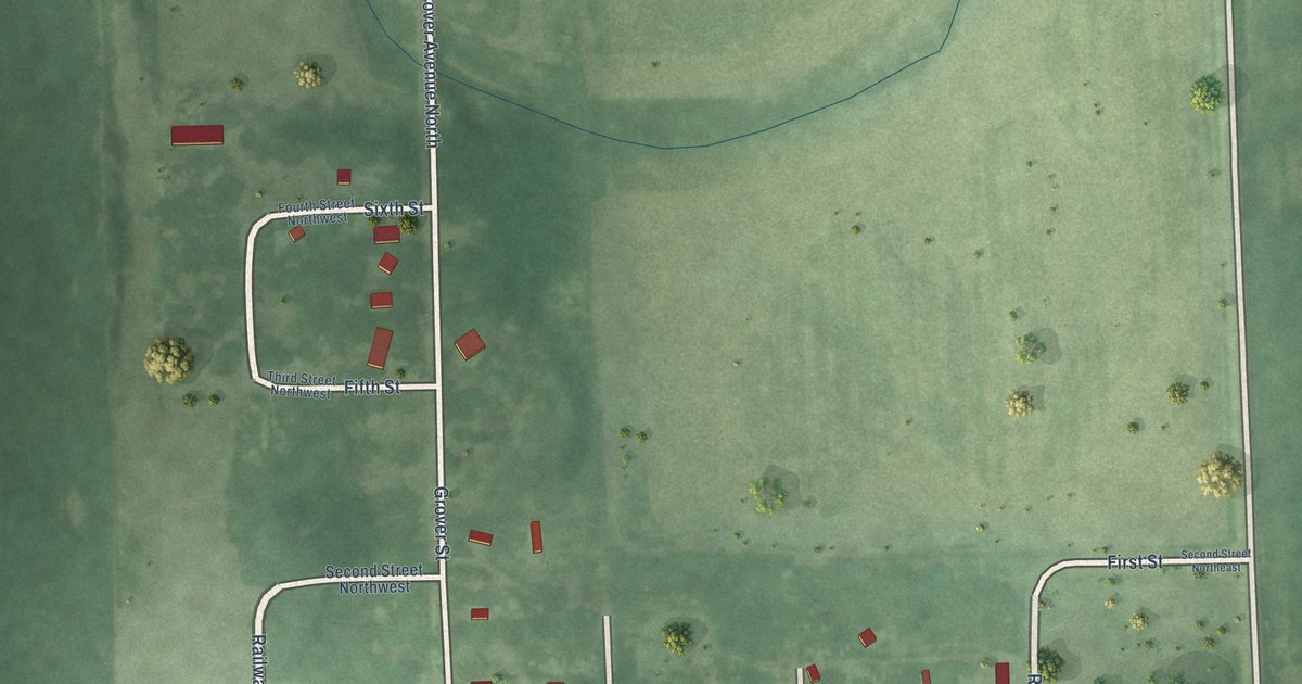 Map of Garden City, South Dakota in 2026