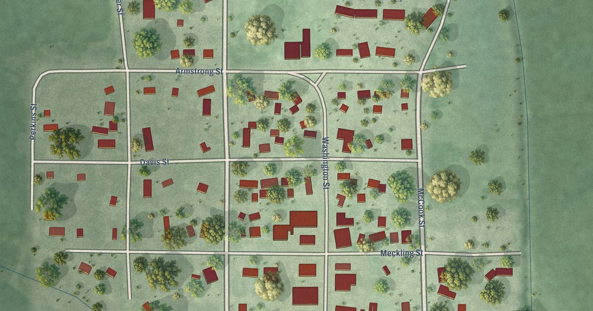 Map of Gayville, South Dakota in 2026