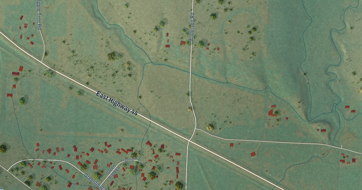 Map of Green Valley, South Dakota in 2026