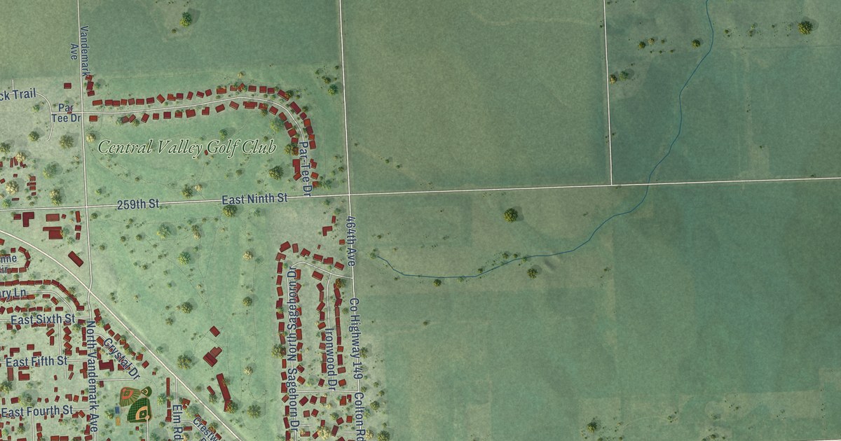 Map of Hartford, South Dakota in 2026