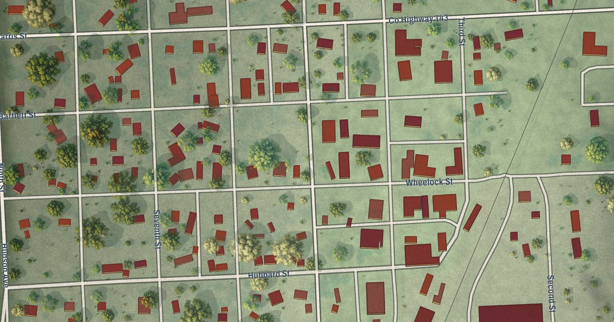 Map of Hudson, South Dakota in 2026