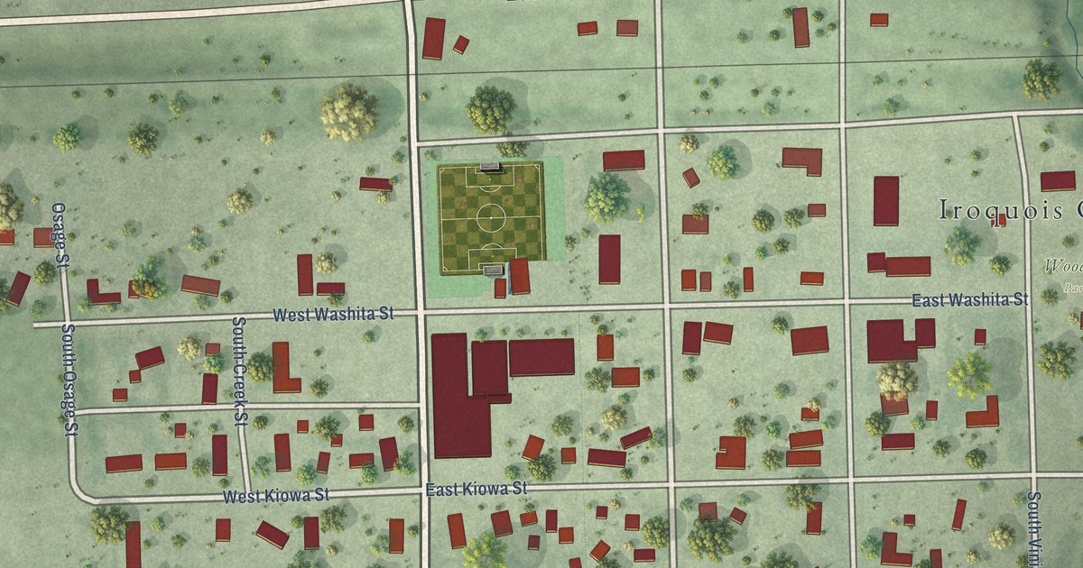 Map of Iroquois, South Dakota in 2026