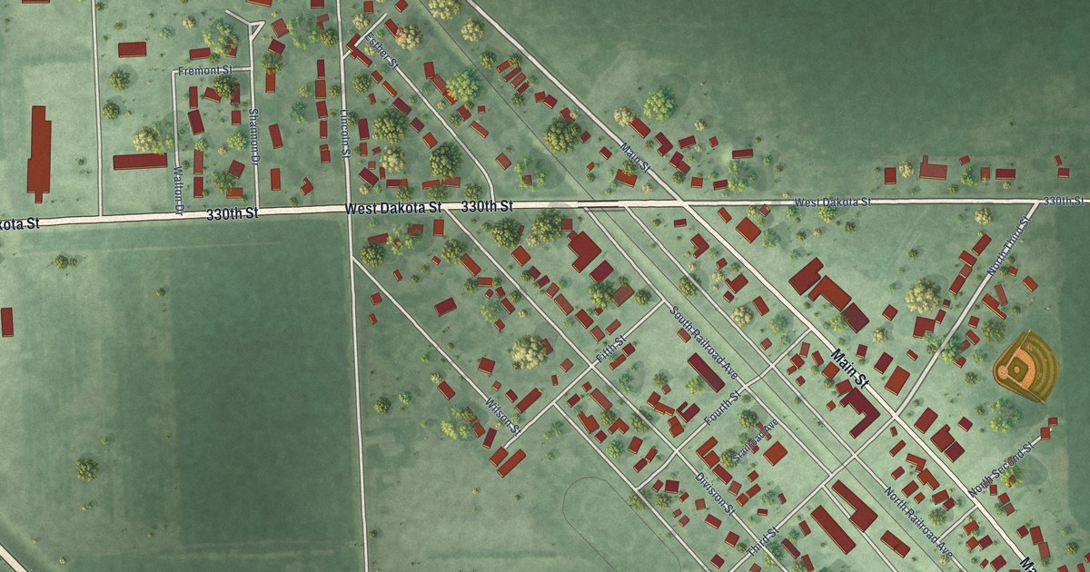 Map of Jefferson, South Dakota in 2026