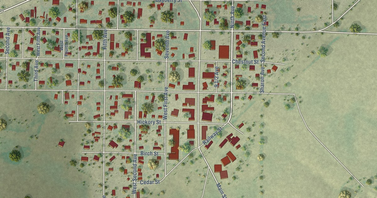 Map of Kadoka, South Dakota in 2026